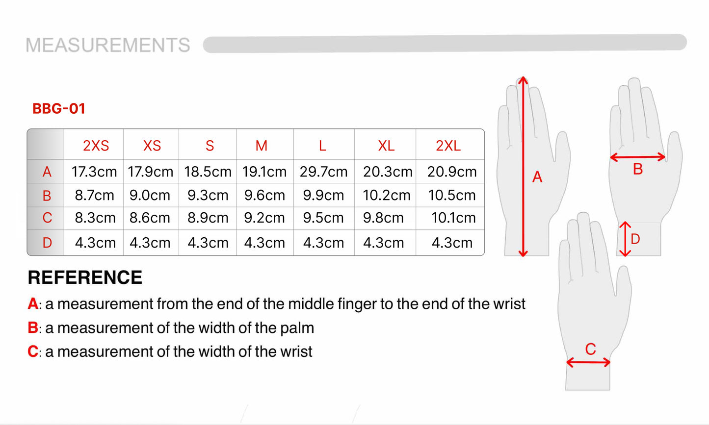 BBG-01 Guanti da baseball, battitore
