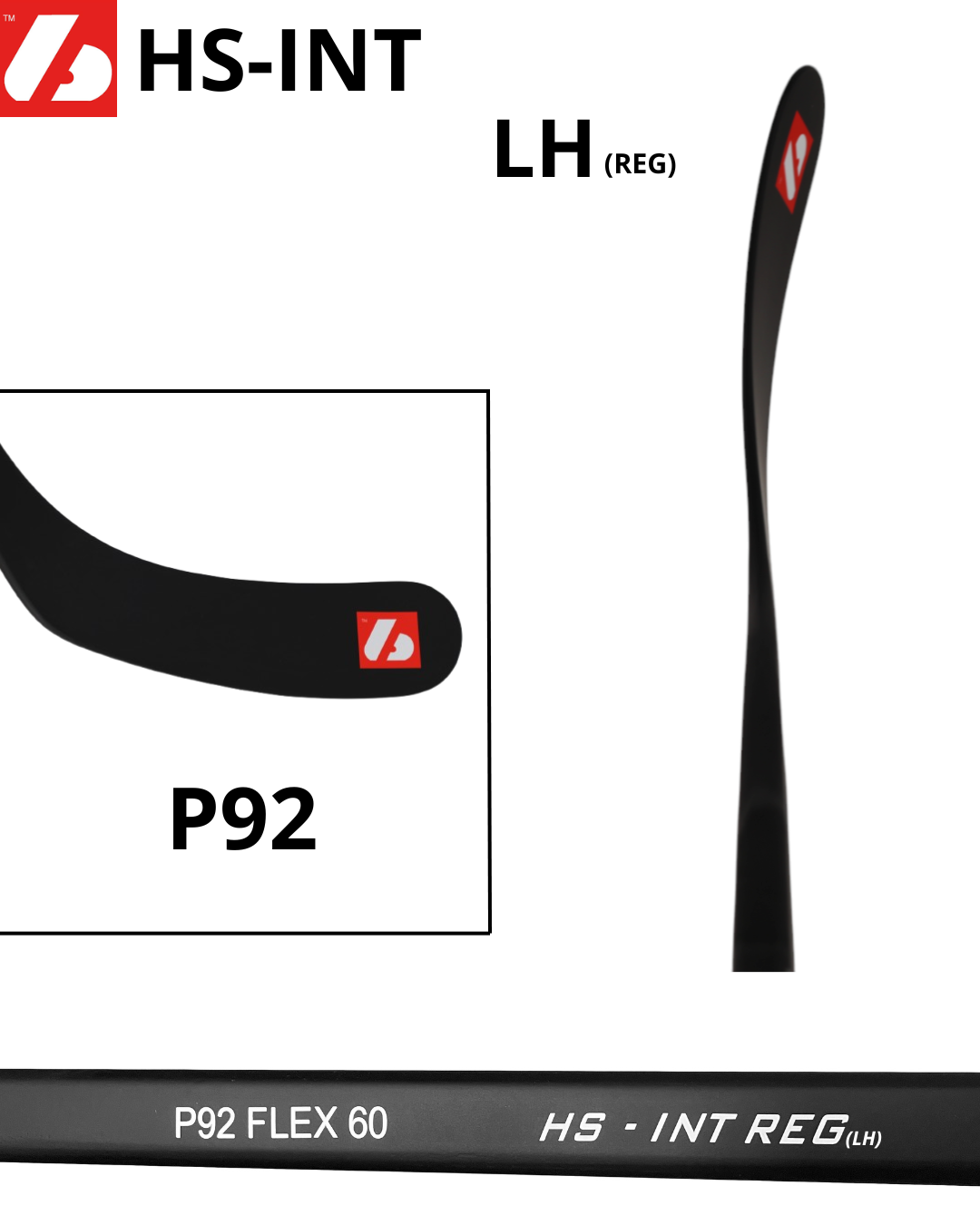 HS-INT Mazza da hockey in carbonio