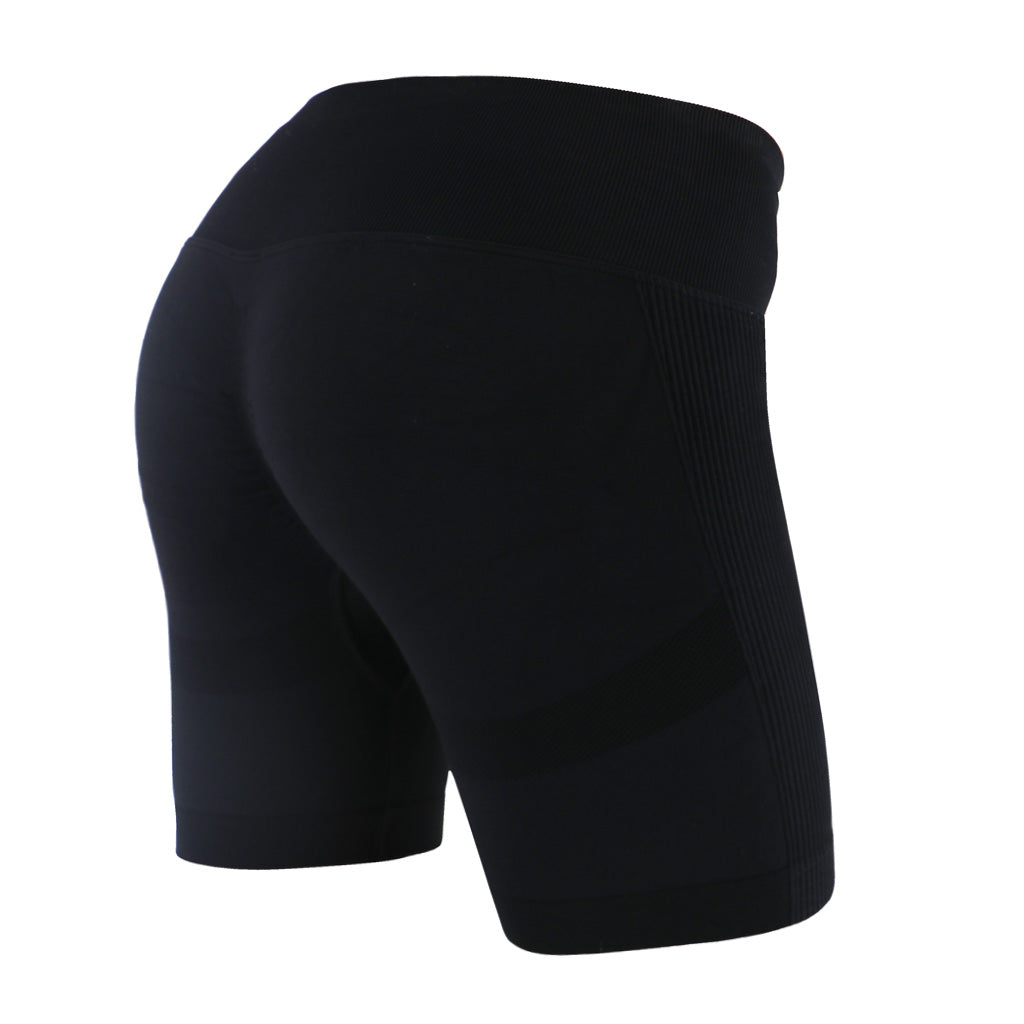 SLS01 Pantaloncini neri senza cuciture