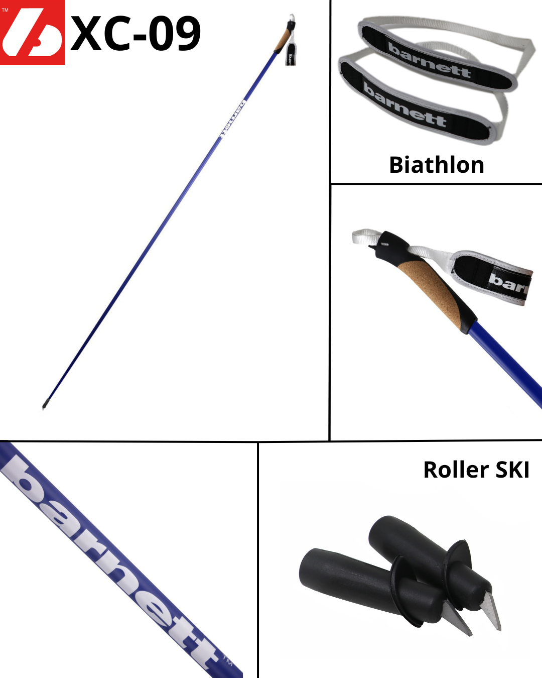 XC-09 Bastoni in carbonio da Skiroll e Sci di fondo