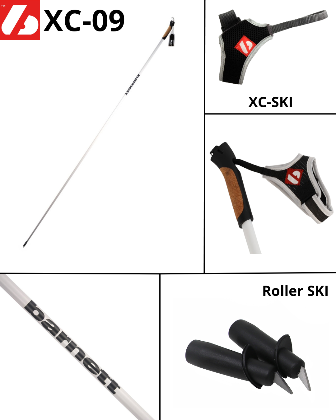 XC-09 Bastoni in carbonio da Skiroll e Sci di fondo