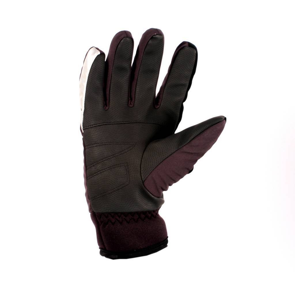 NBG-07 Guanti da sci softshell invernali, neri