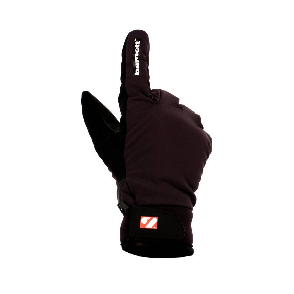 NBG-07 Guanti da sci softshell invernali, neri