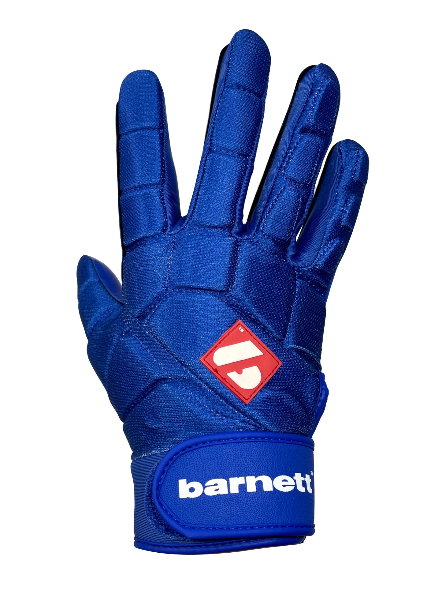 FKG-03 Guanti da linebacker pro di football americano, LB,RB,TE Blu