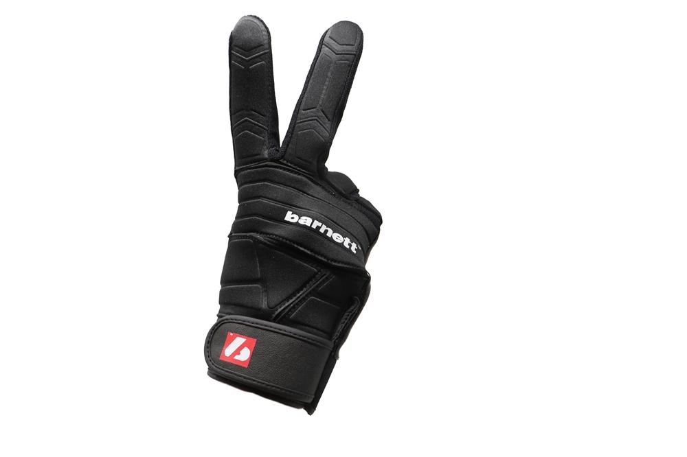 FLG-03 Guanti da football americano pro da lineman, Nero