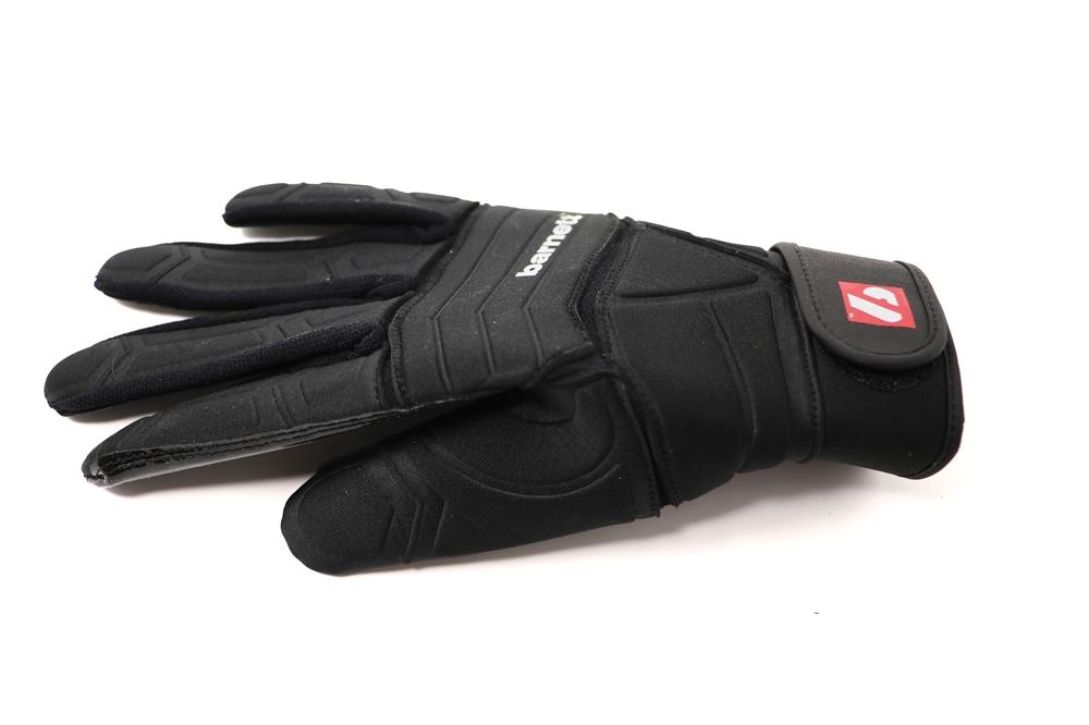 FLG-03 Guanti da football americano pro da lineman, Nero