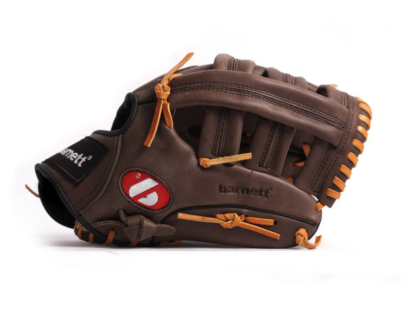 GL-130 Guantone da baseball, competizione, outfield, vera pelle, 13, Marrone