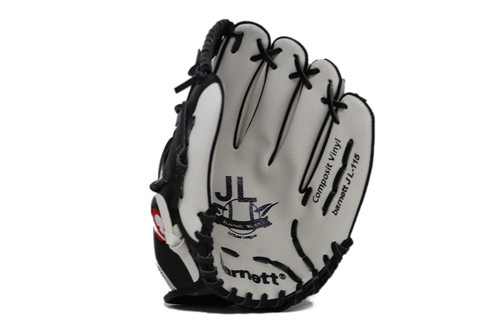 JL-115 - Guanto da baseball, outfiled, 11,5", BIANCO