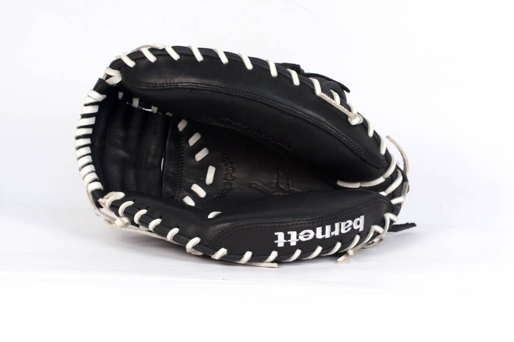 GL-202 Guantone da baseball, catcher, vera pelle, per adulto, 32, Nero