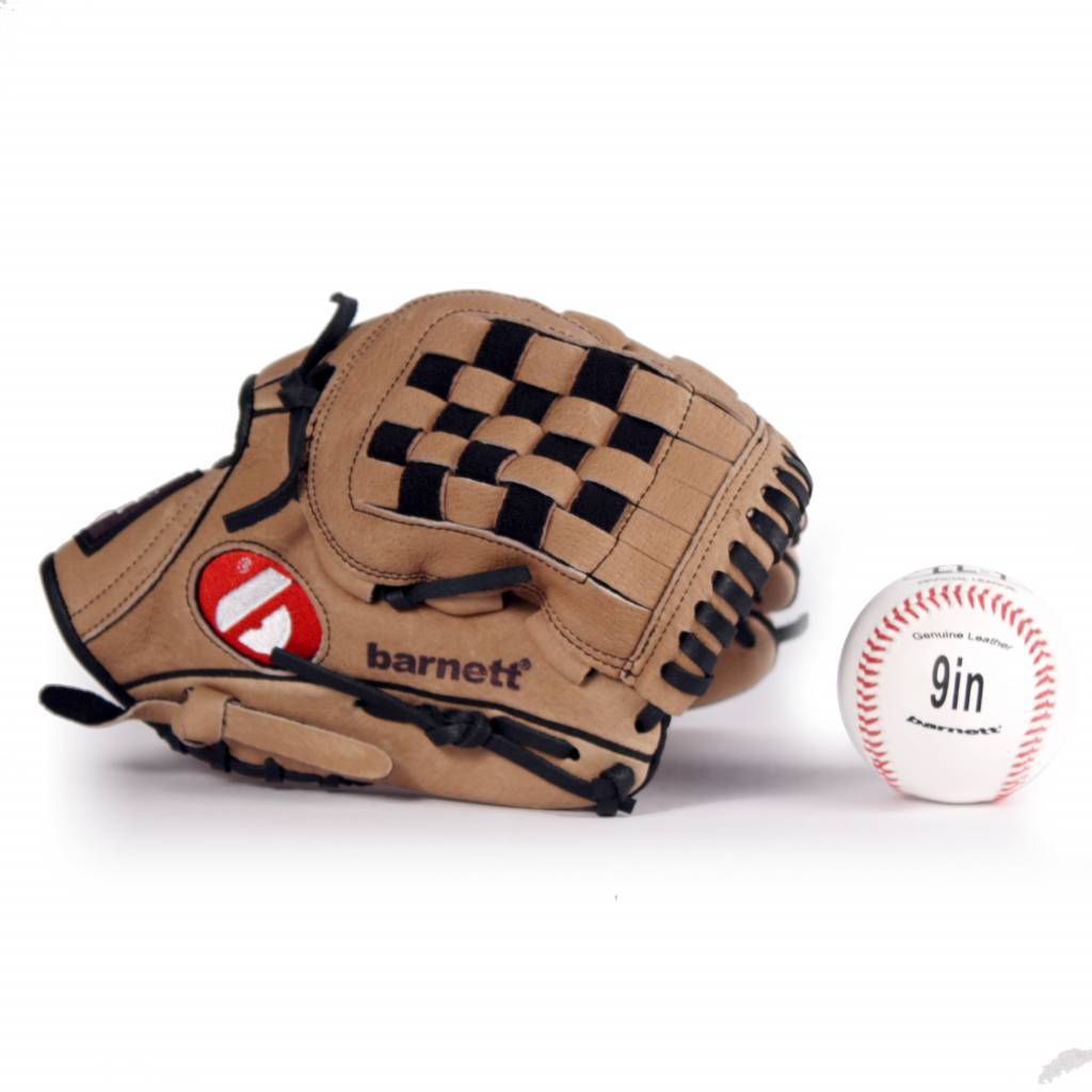 GBSL-3 Kit DA baseball, adulti – Guantone di pelle, palla (SL-110 11”, LL-1 9”)