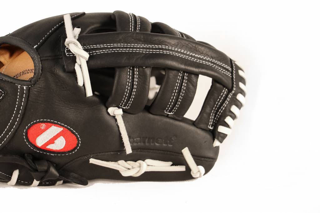 GL-130 Guantone da baseball, competizione, outfield, vera pelle, 13, Nero