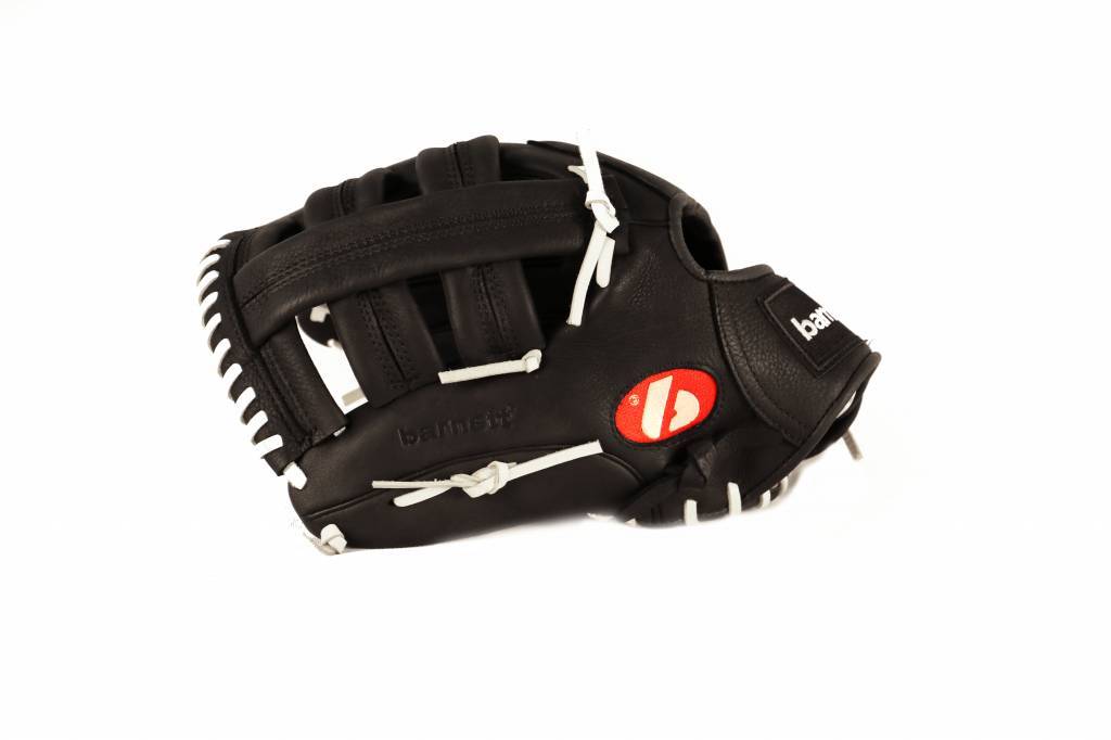 GL-130 Guantone da baseball, competizione, outfield, vera pelle, 13, Nero