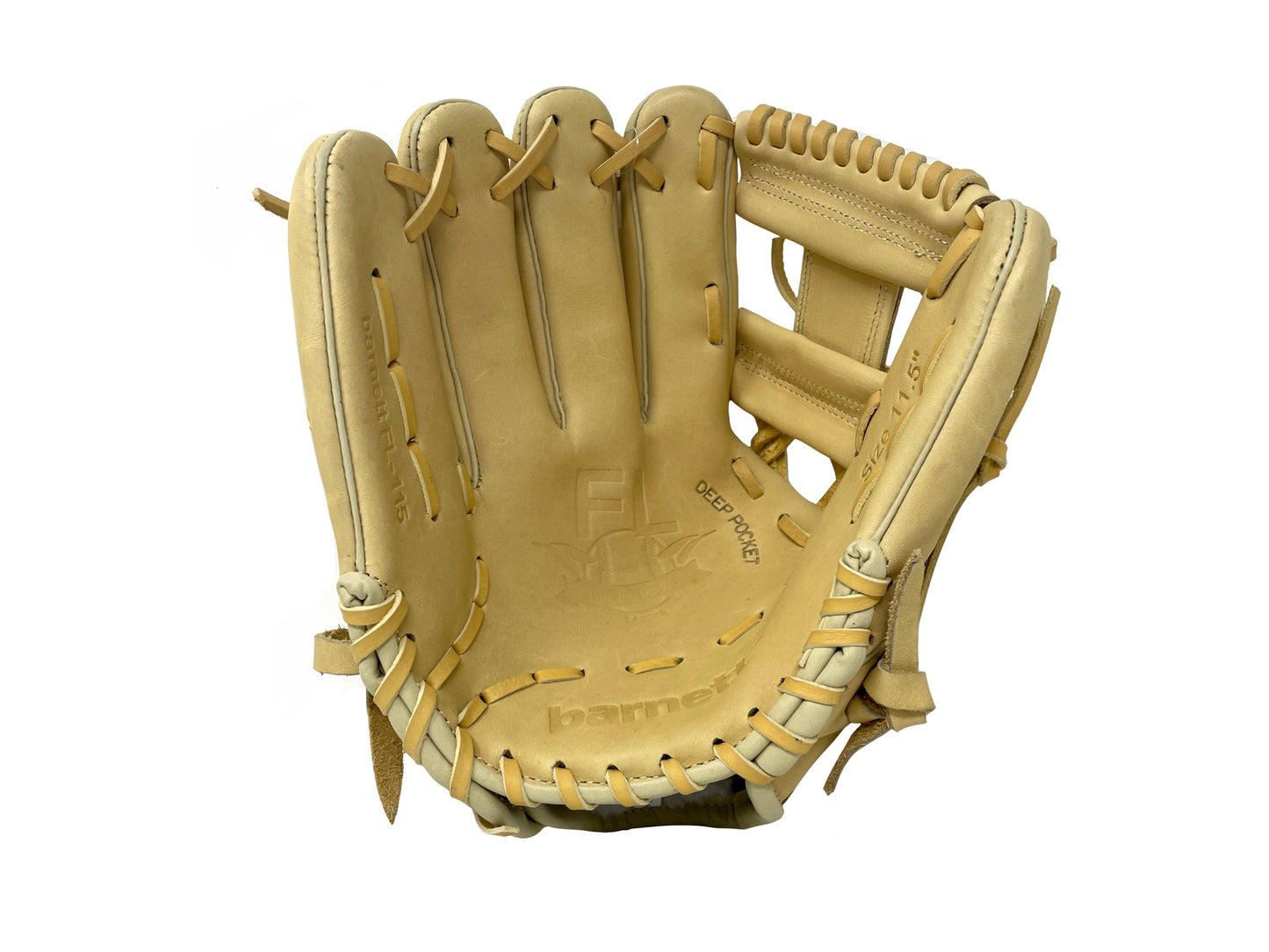 FL-115 Guanto da baseball, alta qualità, pelle, infield / outfield 11.5", Beige