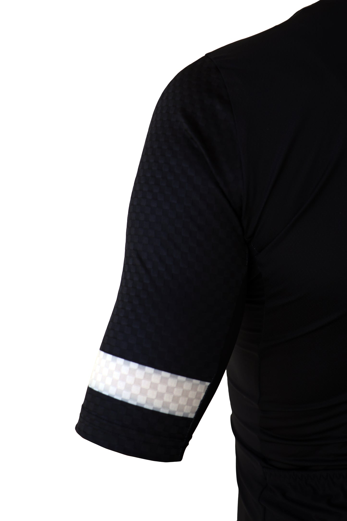 Abbigliamento ciclismo-maglia a maniche corte, in bianco e nero