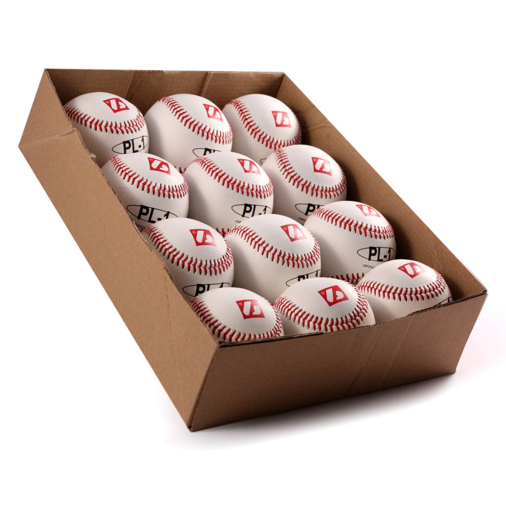 PL-1 Palle da baseball, partita, "Élite", 9", bianco, 12 pz