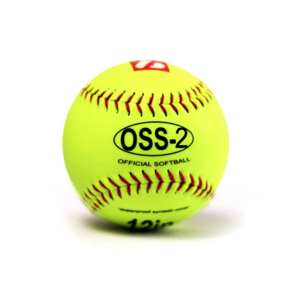 OSS-2 Palla da softball, principanti, 12'', giallo, 2 pz