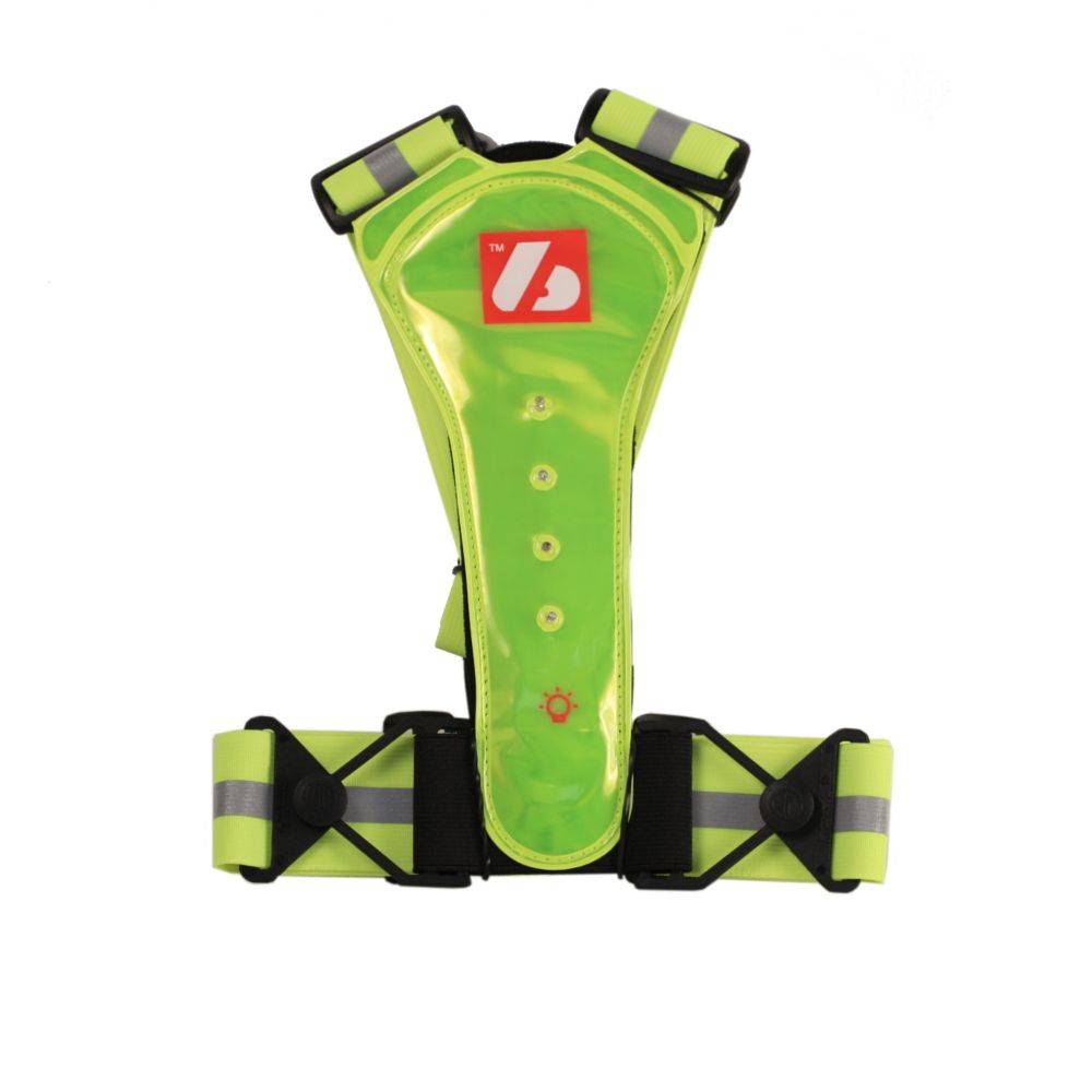 LW-1 Gilet fluo – Gilet fluorescente con luci a LED e bande riflettenti