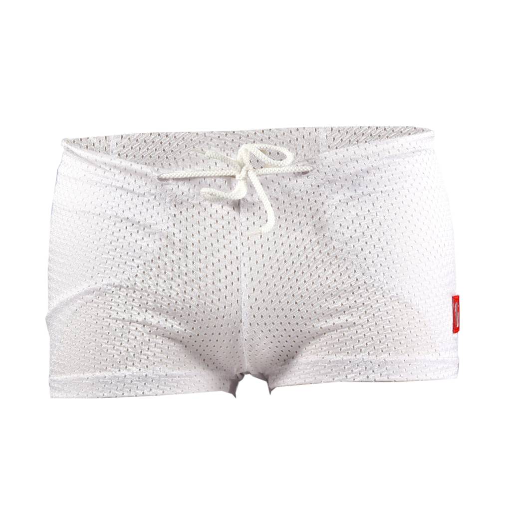 FS-01 Pantaloncini a compressione 3 tasche, bianco