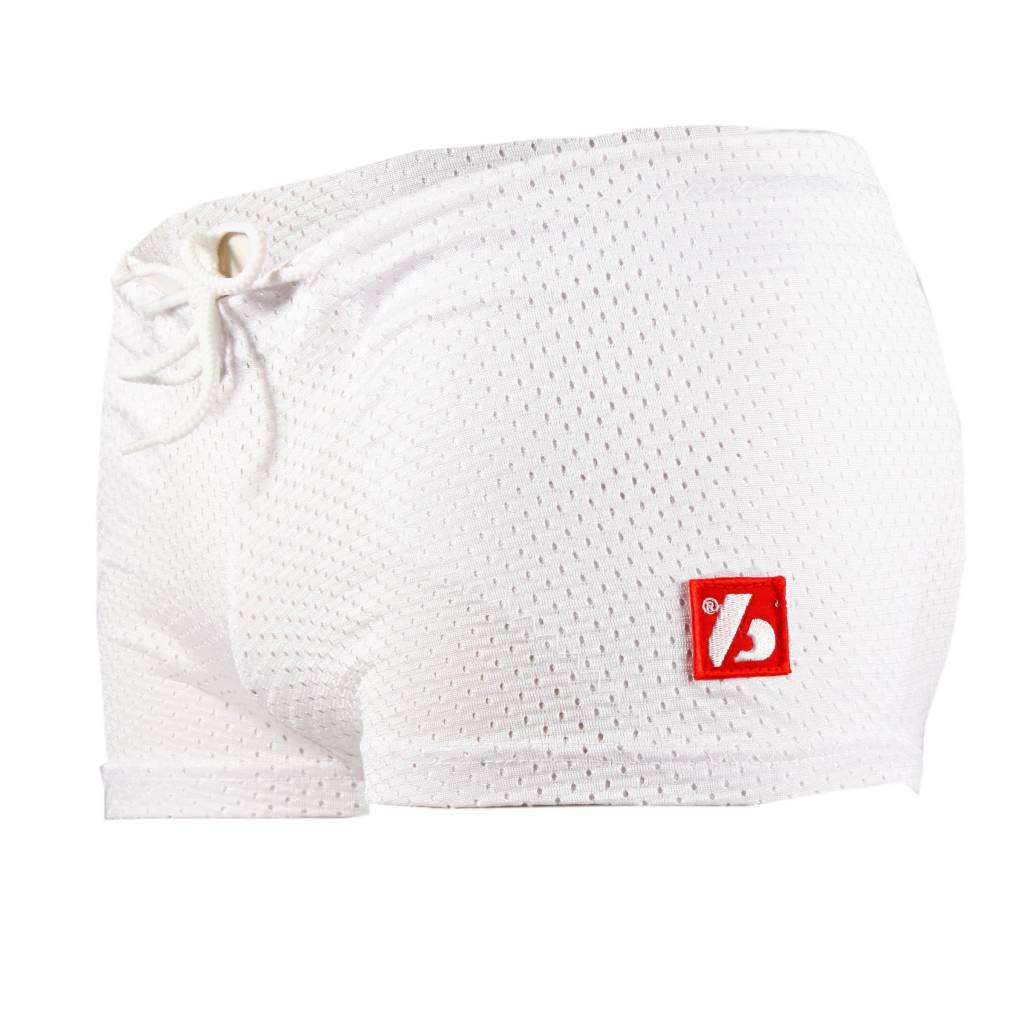 FS-01 Pantaloncini a compressione 3 tasche, bianco