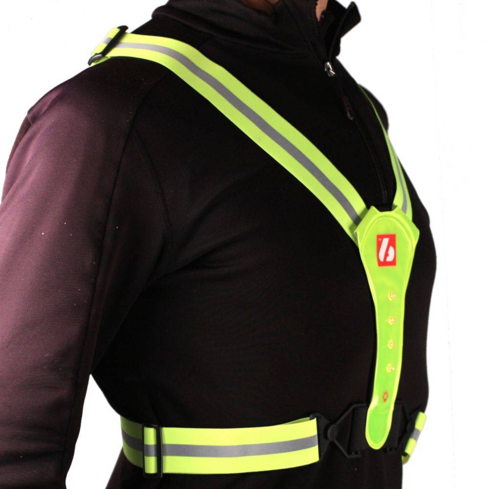 LW-1 Gilet fluo – Gilet fluorescente con luci a LED e bande riflettenti